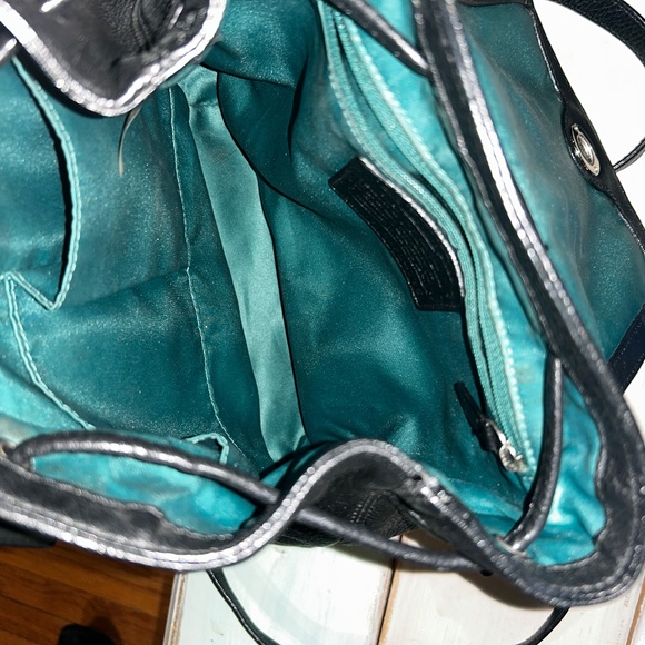 Coach Leather Drawstring Backpack No. D1373-F24385 - Picture 4 of 7